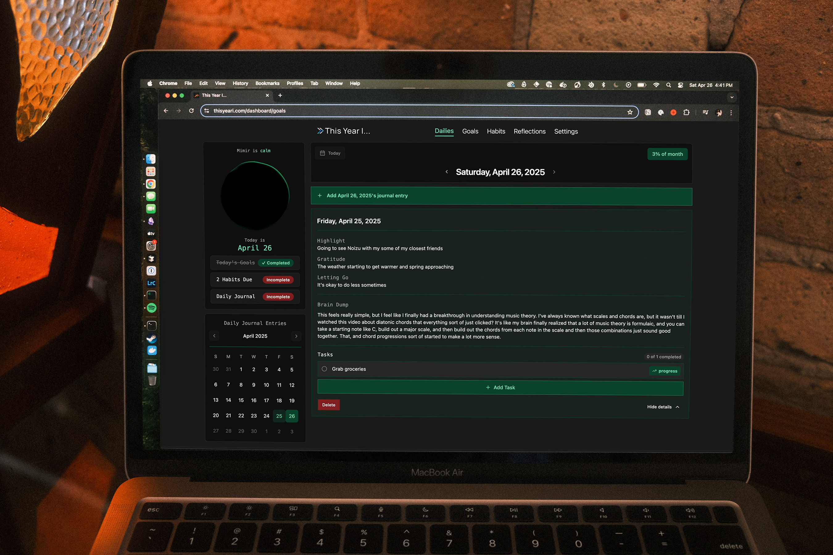 Daily Reflections Feature